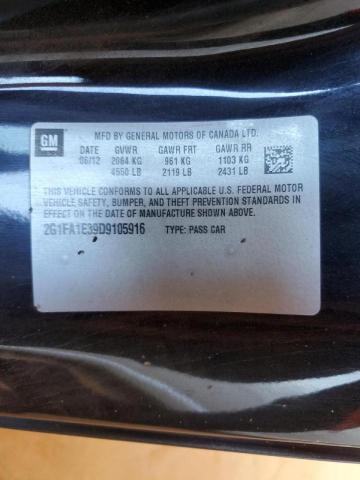 Photo 10 from auction – 2013 CHEVROLET CAMARO LS with VIN 2G1FA1E39D9105916
