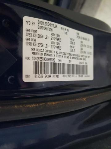 Photo 10 from auction – 2005 DODGE CARAVAN SE with VIN 1D4GP25R45B306503