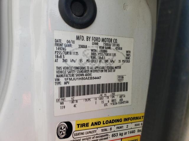Photo 10 from auction – 2010 FORD EXPEDITION with VIN 1FMJU1H50AEB54447