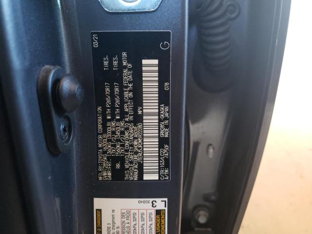 Photo 10 from auction – 2021 TOYOTA 4RUNNER SR with VIN JTERU5JR2M5922280