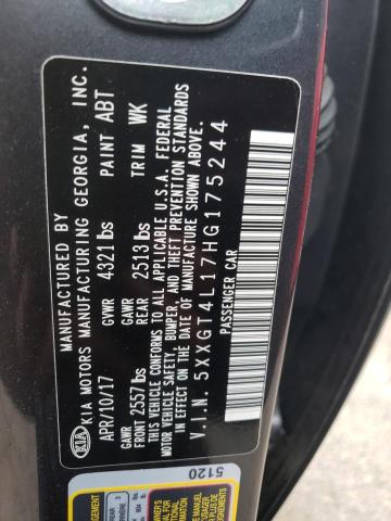 Photo 10 from auction – 2017 KIA OPTIMA LX with VIN 5XXGT4L17HG175244
