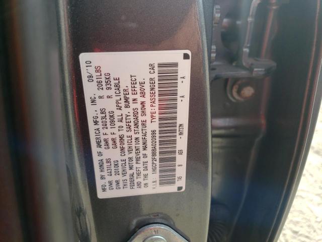 Photo 10 from auction – 2011 HONDA ACCORD with VIN 1HGCP2F88BA020996