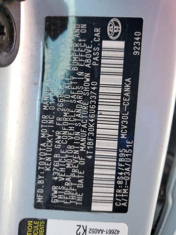 Photo 10 from auction – 2006 TOYOTA CAMRY LE with VIN 4T1BF30K46U633740