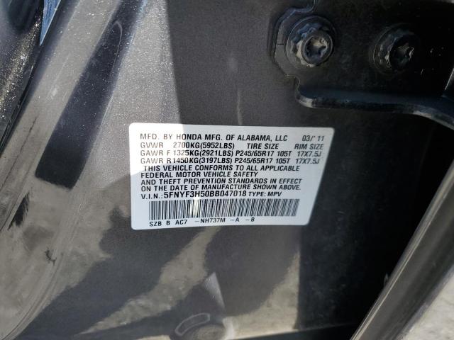 Photo 10 from auction – 2011 HONDA PILOT EXL with VIN 5FNYF3H50BB047018