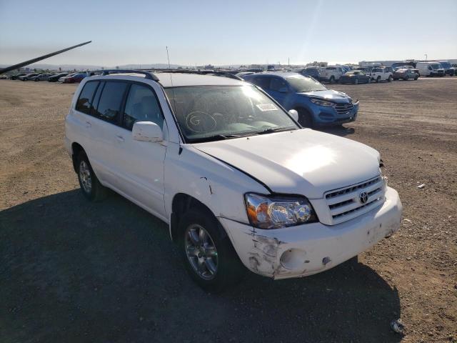 TOYOTA HIGHLANDER 2006 with VIN JTEGP21A660112495 - Photo from auction