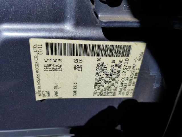 Photo 10 from auction – 2012 NISSAN ALTIMA BAS with VIN 1N4AL2AP2CC125710