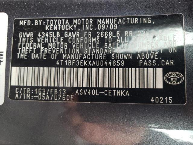 Photo 10 from auction – 2010 TOYOTA CAMRY BASE with VIN 4T1BF3EKXAU044659