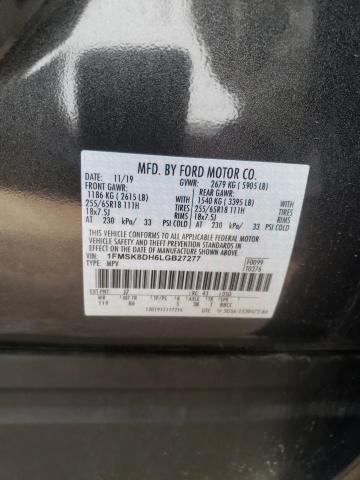 Photo 10 from auction – 2020 FORD EXPLORER X with VIN 1FMSK8DH6LGB27277
