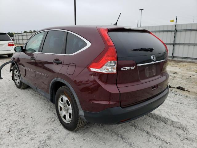 Photo 3 from auction – 2013 HONDA CR-V LX with VIN 5J6RM3H30DL035633