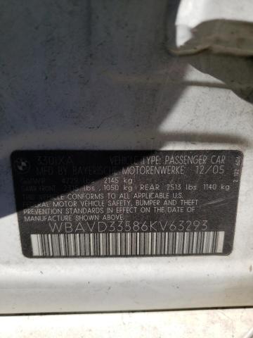 Photo 10 from auction – 2006 BMW 330 XI with VIN WBAVD33586KV63293