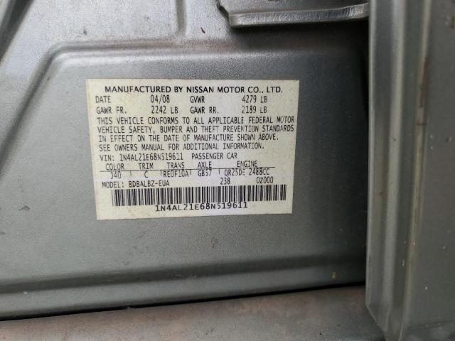 Photo 10 from auction – 2008 NISSAN ALTIMA 2.5 with VIN 1N4AL21E68N519611