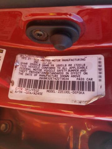 Photo 10 from auction – 2004 TOYOTA COROLLA CE with VIN 1NXBR32E74Z273634
