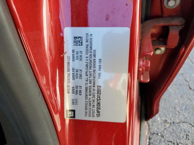 Photo 10 from auction – 2012 BUICK VERANO with VIN 1G4PS5SK7C4125512