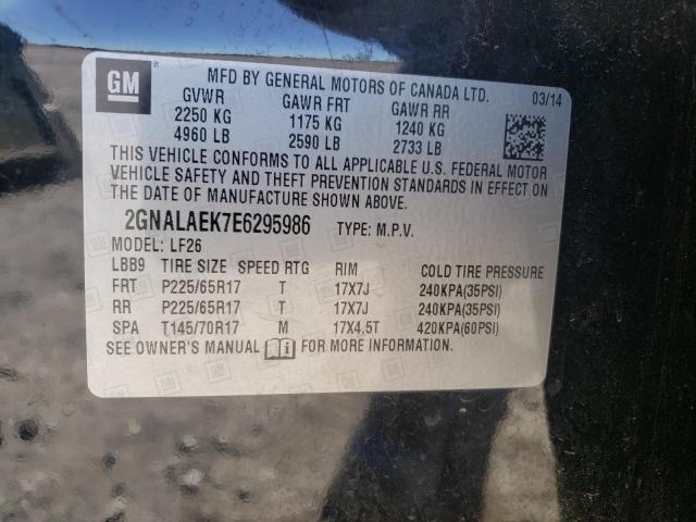 Zdjęcie 10 z aukcji – 2014 CHEVROLET EQUINOX LS z VIN 2GNALAEK7E6295986