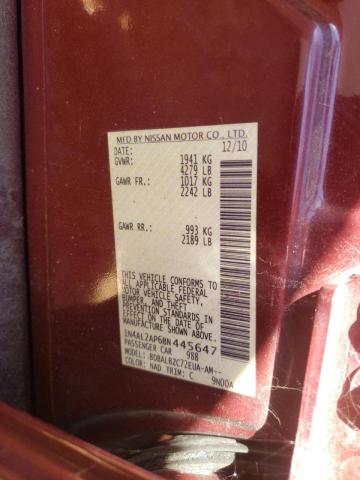 Photo 10 from auction – 2011 NISSAN ALTIMA BAS with VIN 1N4AL2AP6BN445647