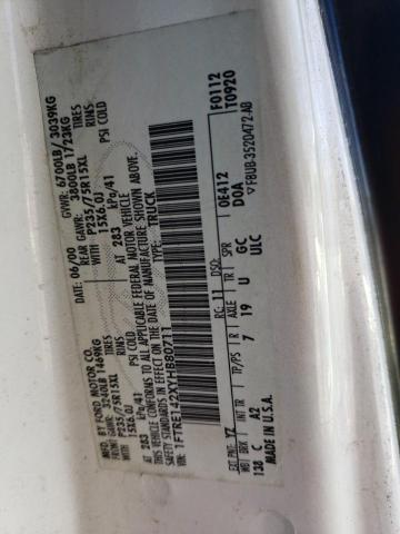 Photo 10 from auction – 2000 FORD ECONOLINE with VIN 1FTRE142XYHB80711