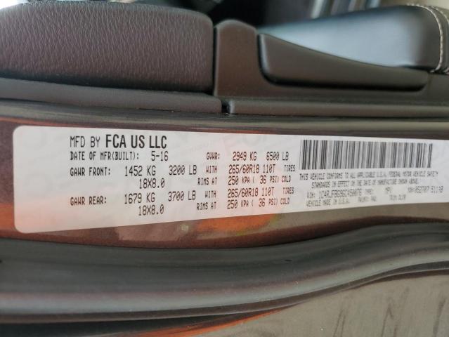 Photo 10 from auction – 2016 JEEP GRAND CHER with VIN 1C4RJFBG9GC450076