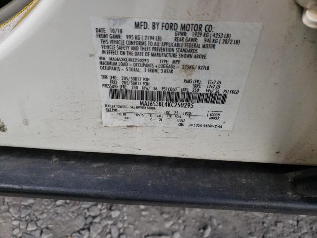 Photo 10 from auction – 2019 FORD ECOSPORT T with VIN MAJ6S3KL4KC250295