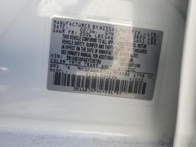 Photo 10 from auction – 2016 NISSAN SENTRA S with VIN 3N1AB7AP4GY236785