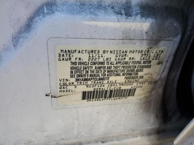 Photo 10 from auction – 2012 NISSAN SENTRA 2.0 with VIN 3N1AB6AP7CL668272