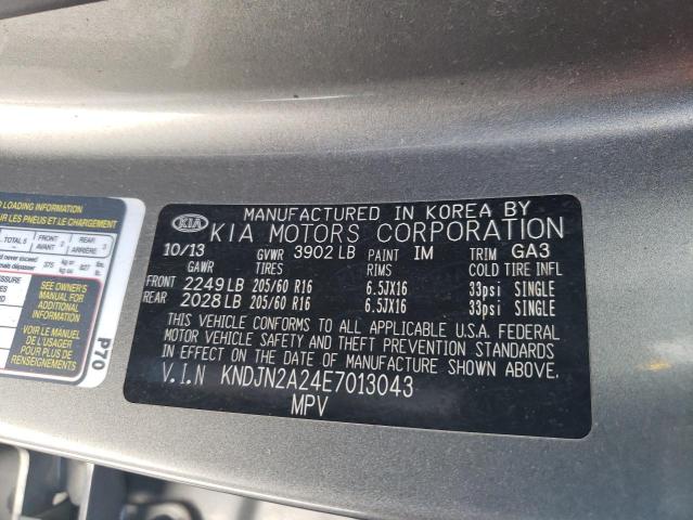 Photo 10 from auction – 2014 KIA SOUL with VIN KNDJN2A24E7013043
