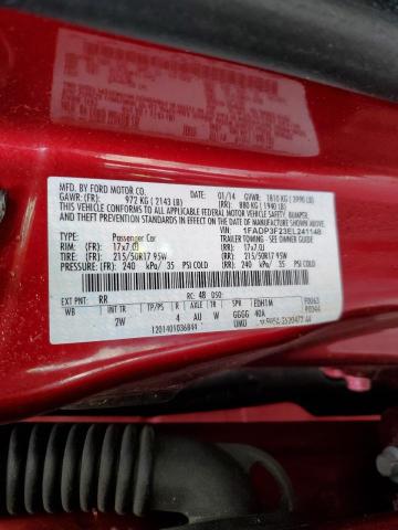 Photo 10 from auction – 2014 FORD FOCUS SE with VIN 1FADP3F23EL241148