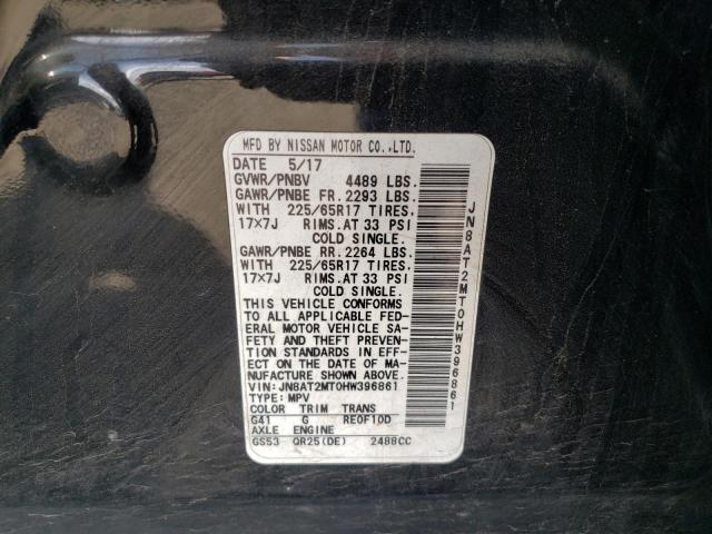 Photo 10 from auction – 2017 NISSAN ROGUE S with VIN JN8AT2MT0HW396861