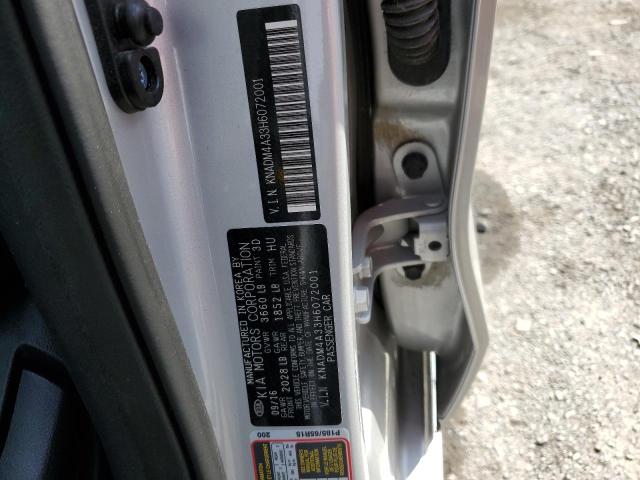 Photo 10 from auction – 2017 KIA RIO LX with VIN KNADM4A33H6072001