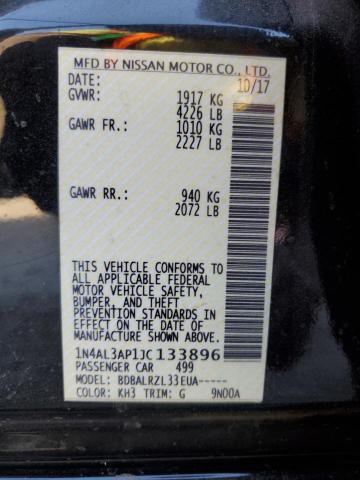 Photo 10 from auction – 2018 NISSAN ALTIMA 2.5 with VIN 1N4AL3AP1JC133896