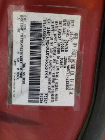 Photo 10 from auction – 1997 MERCURY SABLE GS with VIN 1MELM50U3VG653744