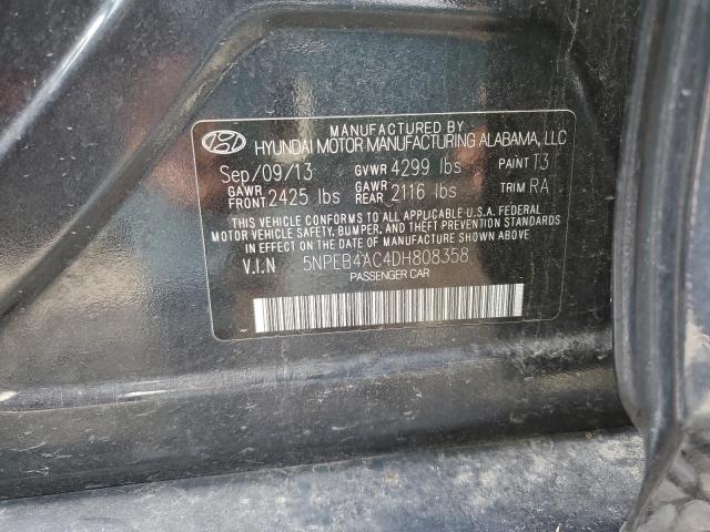 Photo 10 from auction – 2013 HYUNDAI SONATA GLS with VIN 5NPEB4AC4DH808358