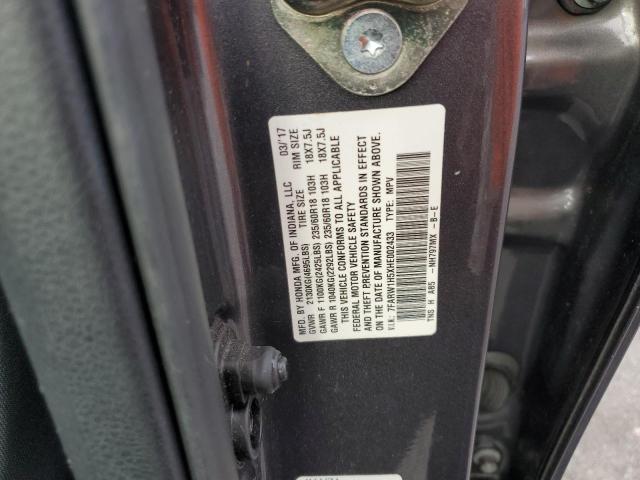 Photo 10 from auction – 2017 HONDA CR-V EX with VIN 7FARW1H5XHE002433