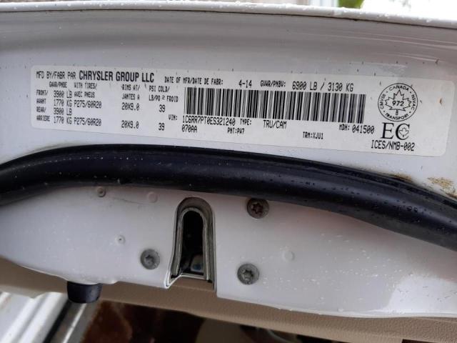 Photo 10 from auction – 2014 RAM 1500 LONGH with VIN 1C6RR7PT0ES321240