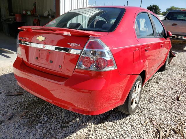 Photo 4 from auction – 2009 CHEVROLET AVEO LS with VIN KL1TD56E79B601576