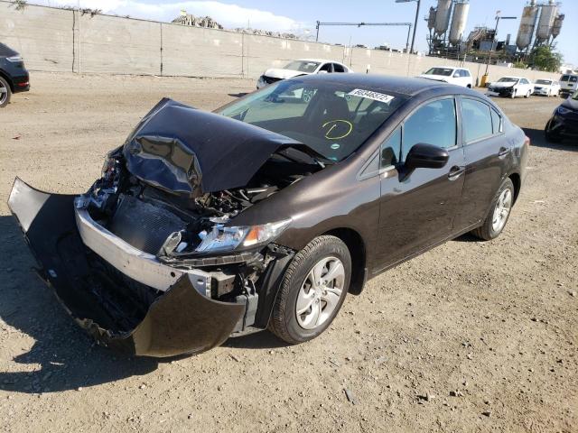 Photo 2 from auction – 2014 HONDA CIVIC LX with VIN 2HGFB2F50EH517905