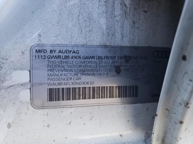 Photo 10 from auction – 2013 AUDI A4 PREMIUM with VIN WAUBFAFL3DN030632