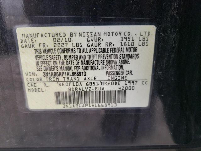 Photo 10 from auction – 2010 NISSAN SENTRA 2.0 with VIN 3N1AB6AP1AL668913