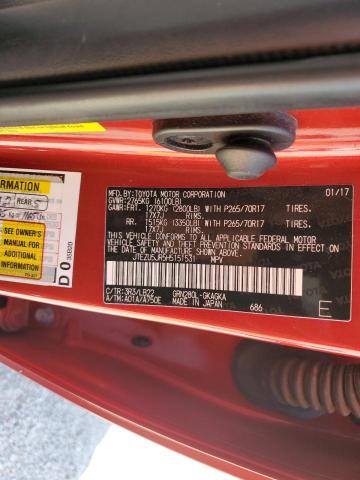 Photo 10 from auction – 2017 TOYOTA 4RUNNER SR with VIN JTEZU5JR5H5151531