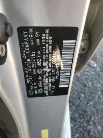 Photo 10 from auction – 2012 HYUNDAI ACCENT GLS with VIN KMHCT4AE1CU060142