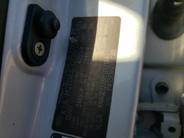 Foto 10 de la subasta – 2008 KIA OPTIMA LX con VIN KNAGE123885212184
