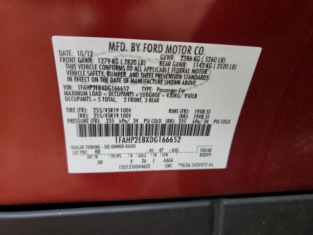 Photo 10 from auction – 2013 FORD TAURUS SEL with VIN 1FAHP2E8XDG166652