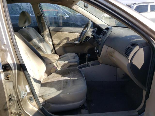 Photo 5 from auction – 2009 KIA SPECTRA EX with VIN KNAFE221895607757
