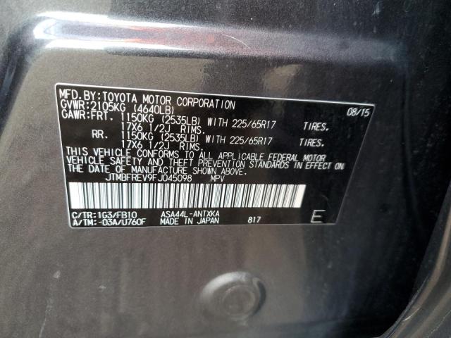 Photo 10 from auction – 2015 TOYOTA RAV4 LE with VIN JTMBFREV9FJ045098