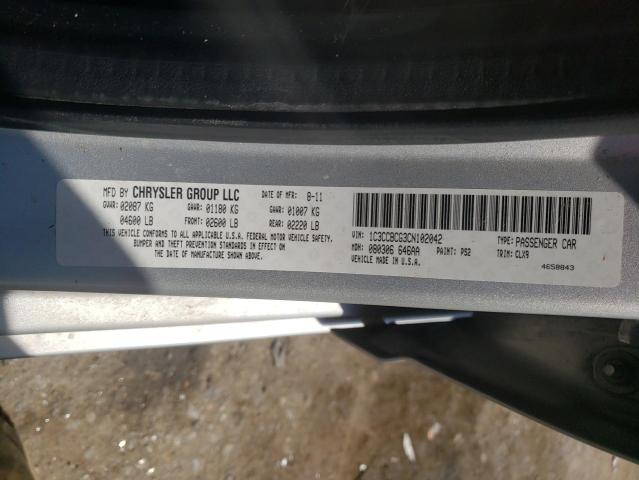 Photo 10 from auction – 2012 CHRYSLER 200 LIMITE with VIN 1C3CCBCG3CN102042