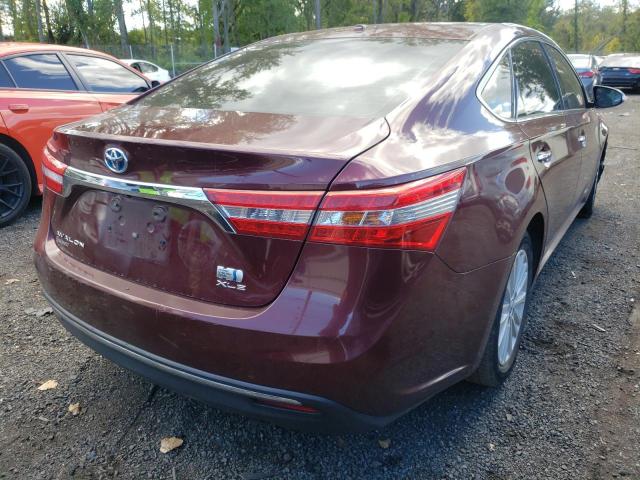 Photo 4 from auction – 2014 TOYOTA AVALON HYB with VIN 4T1BD1EB2EU025054