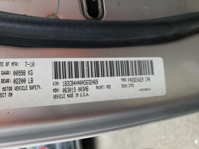 Photo 10 from auction – 2010 DODGE CALIBER SX with VIN 1B3CB4HA0AD632469