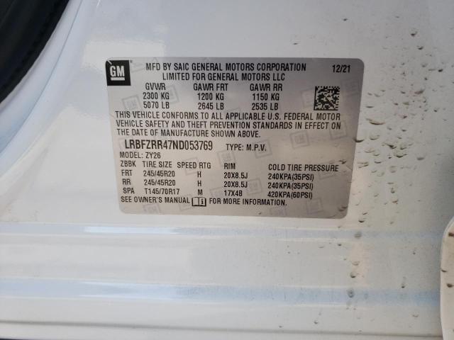 Photo 10 from auction – 2022 BUICK ENVISION A with VIN LRBFZRR47ND053769