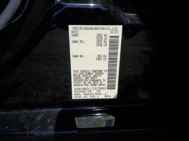 Photo 10 from auction – 2020 NISSAN ALTIMA S with VIN 1N4BL4BV1LC237993