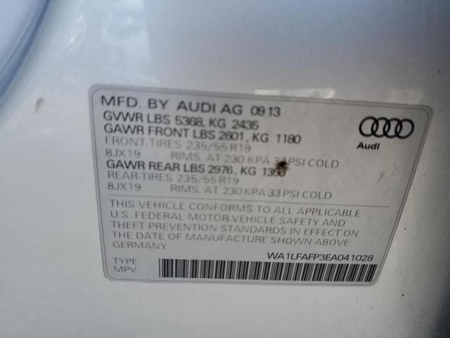 Photo 10 from auction – 2014 AUDI Q5 PREMIUM with VIN WA1LFAFP3EA041028