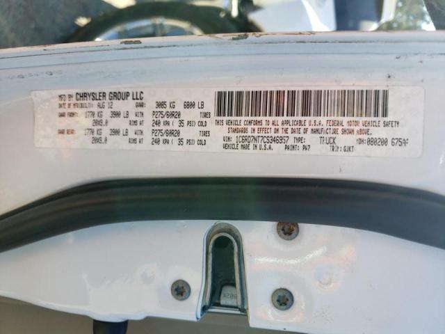 Photo 10 from auction – 2012 DODGE RAM 1500 with VIN 1C6RD7NT7CS346957